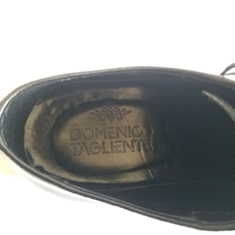 Domenico Tagliente Mens Patent Leather Laced Shoes Size 41 Black - Picture 10 of 11